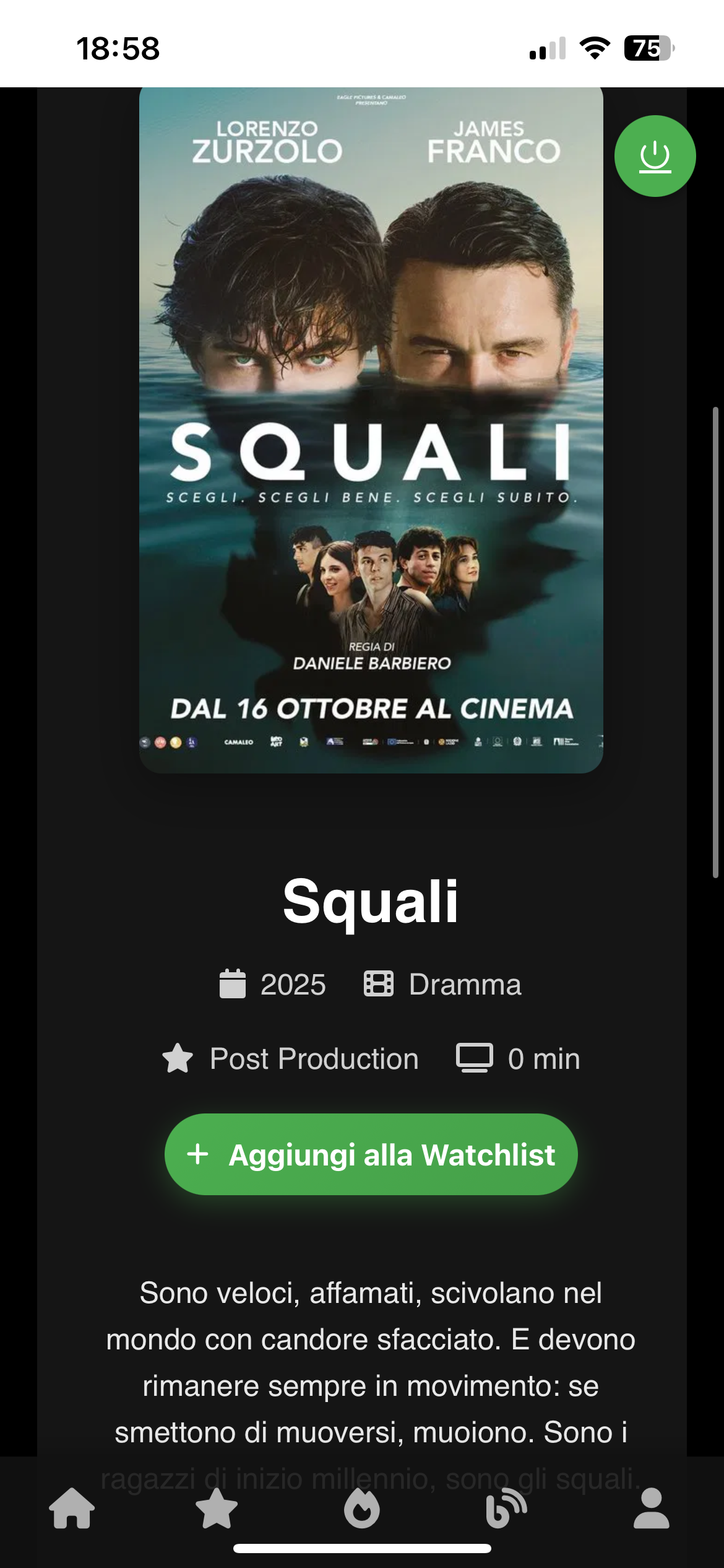 Recensione Recensione – Squali (2025) - Locandina